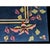 1920s Navy Blue Green Floral Antique Chinese Art Deco Carpet 11'9" X 14'9'' Rug For Sale - Image 10 of 10