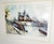 Post Impressionist Mid-Century Paris Watercolor Print For Sale - Image 3 of 4