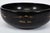Vintage 1940s Japanese Black Lacquer Bowl With Painted Brass Inlay For Sale - Image 10 of 16