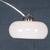Vintage Italian Chrome Arc Floor Lamp with Opaline Shade, 1970s For Sale - Image 4 of 13