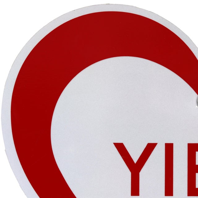 Yield Heart II - Original Pop Art Steel Street Sign Wall Sculpture by Scott Froschauer For Sale In Los Angeles - Image 6 of 10