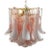 Contemporary Murano Glass Pink Chandelier For Sale