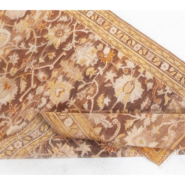 One-of-a-kind Vintage Indian Amritsar Narrow & Long Handmade Wool Runner For Sale In New York - Image 6 of 8