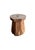 Contemporary 1970s Aged Javanese Teak Wood Side Table – Sculptural Organic Pedestal For Sale - Image 3 of 9