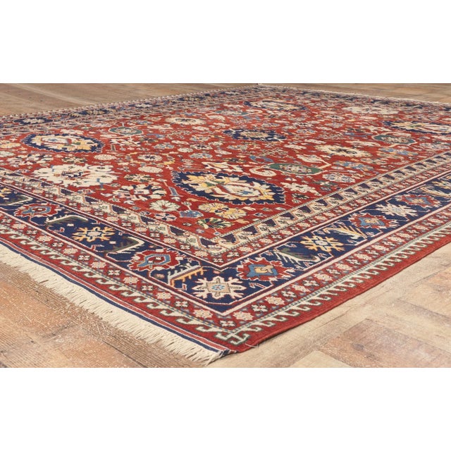 Textile Late 20th Century Vintage Turkish Oushak Rug, 08'03 X 09'07 For Sale - Image 7 of 10