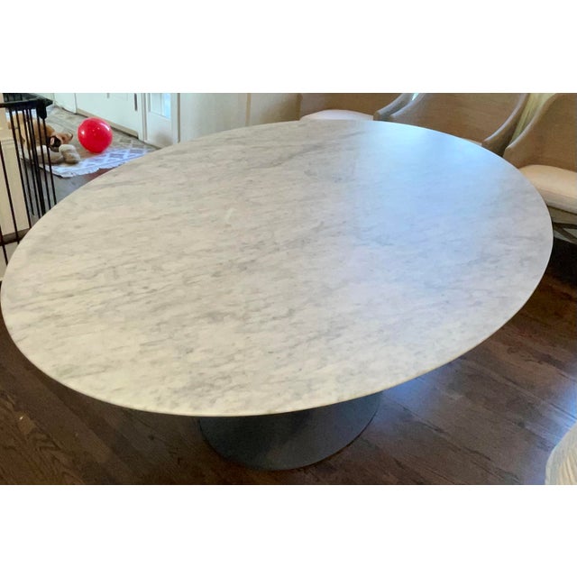 Restoration Hardware Aero Marble Oval Dining Table Chairish