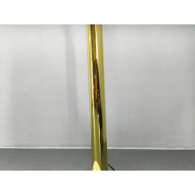 Danish Arc Floor Lamp in Brass and Marble from Bilka, 1970s For Sale - Image 11 of 16