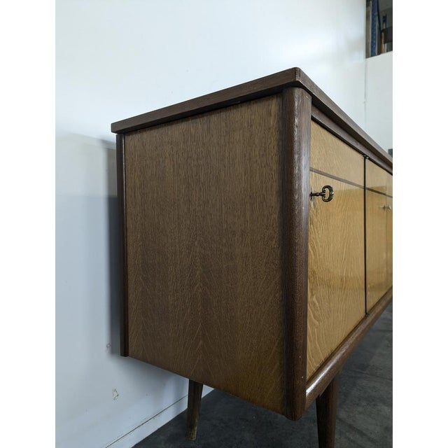 Brown Modern Sideboard in Wood, 1960s For Sale - Image 8 of 11