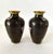 Jingfa Small Bookend Matched Pair of Chinese Cloisonné Vases With Chrysanthemum Flowers For Sale - Image 4 of 8