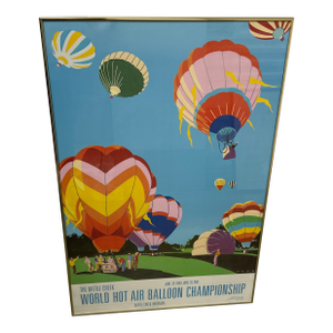 Oren Sherman Original Poster World Hot Air Balloon Championship 1981