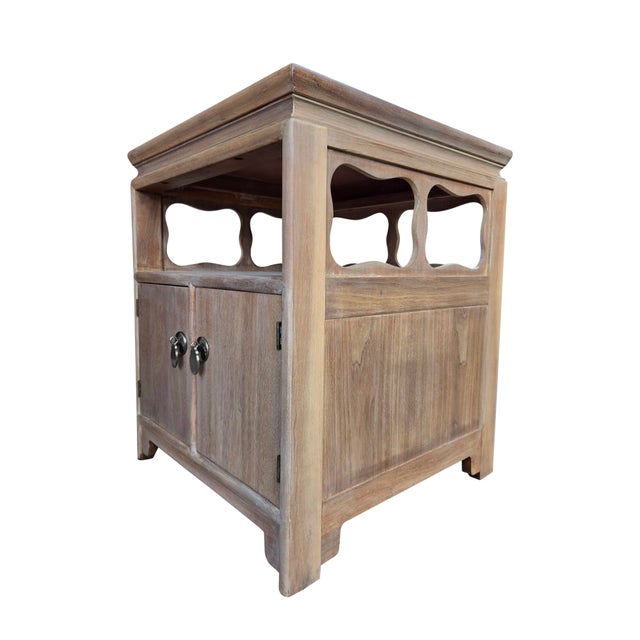 Mid 20th Century Pair of Cerused Walnut "Far East" Restored Nightstands/End Tables by Michael Taylor for Baker Furniture For Sale - Image 13 of 14