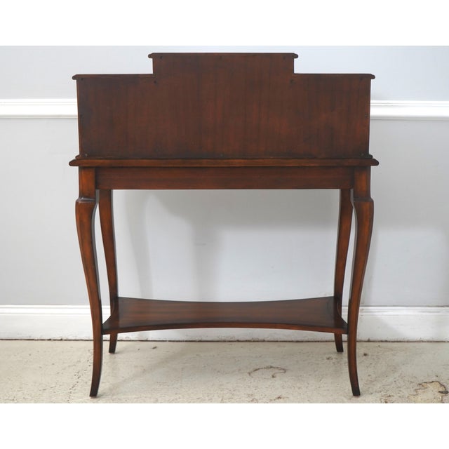 Theodore Alexander Leather Top Mahogany Faux Book Desk For Sale - Image 16 of 18