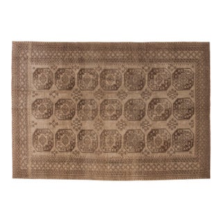 Vintage Distressed Ersari Carpet - 7'11" x 11'5" For Sale