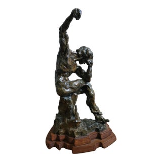 Tim Holmes (American B. 1955) the Victorious Gladiator, Bronze, Signed & Numbered For Sale