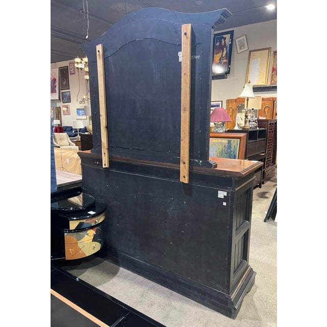 Contemporary Schnadig Oversized Ornate Dresser and Mirror Set For Sale - Image 3 of 6