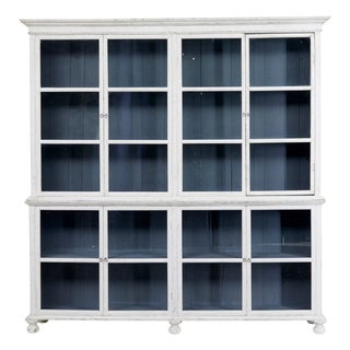 Hand-Painted Glazed Cabinet, 1890 For Sale