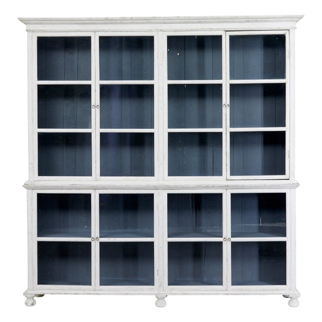 Hand-Painted Glazed Cabinet, 1890 For Sale