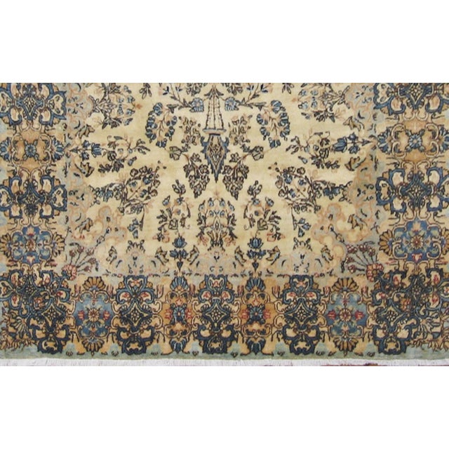 Persian Antique Persian Kerman Oriental Rug, Room Size, with Floral Elements For Sale - Image 3 of 4