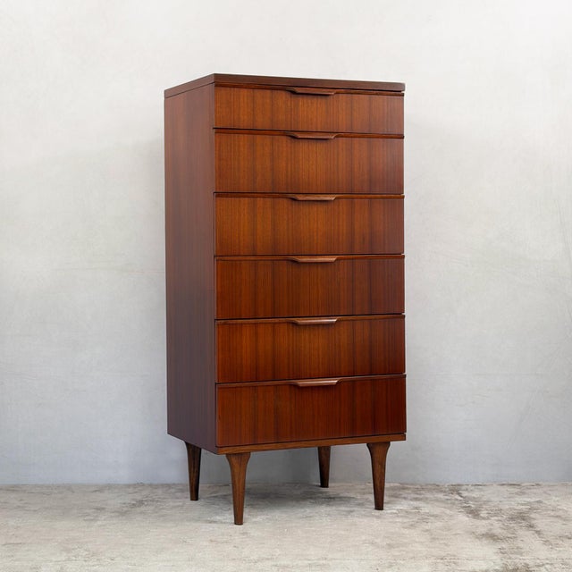 Teak Tallboy Chest of Six Drawers from Austinsuite, 1960s For Sale - Image 16 of 16