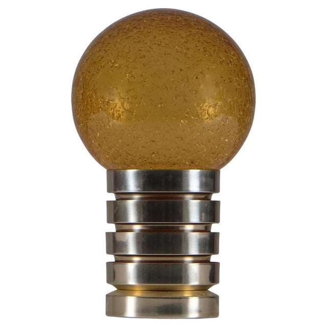 Metal Swedish Table Lamp attributed to Fåglavik, 1970s For Sale - Image 7 of 7