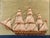 Mid 19th Century Sailor's Woolwork Picture, Royal Navy Ship With Padded Trapunto Sails For Sale - Image 5 of 9