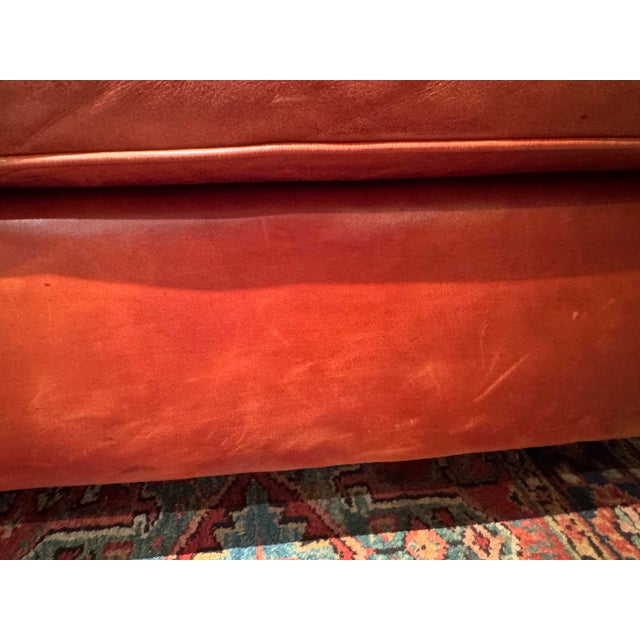 Classic Ralph Lauren Sofa in Cognac Leather For Sale - Image 12 of 12