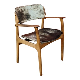 1960s Erik Buch for Oddense Maskinsnedkeri o.d. Møbler Model 49 Danish Modern Armchair For Sale