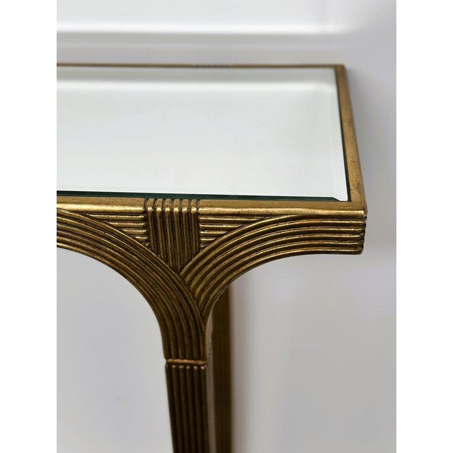 Width: 120 centimeters Height: 86 centimeters Depth: 30 centimeters Beautiful and elegant vintage console table by...