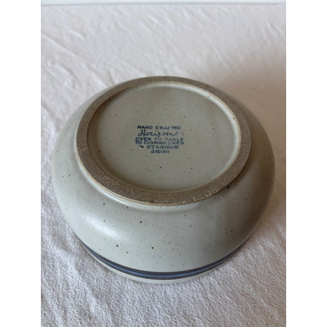 Otagiri Company 1970s Otagiri Horizon Stoneware Serving Bowl For Sale - Image 4 of 4