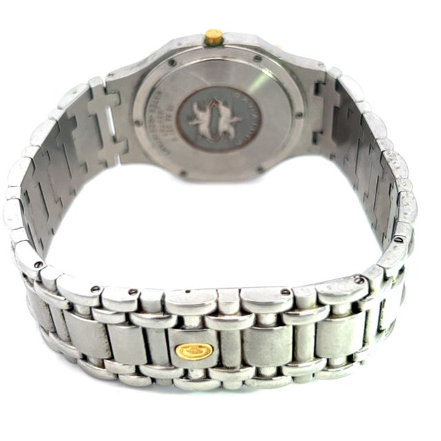 1990s 1990s Concord Estate Saratoga Roman Numerals Watch 18k Gold + Stainless Steel For Sale - Image 5 of 6