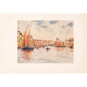 1912 Mortimer Menpes "Chioggia", Original Full-Color Print of Venice