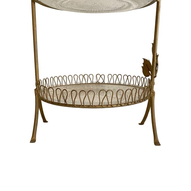Regency Gilt Iron Cake Stand, 1950s For Sale - Image 4 of 10