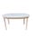 Ornamental & Decorative Materials 1980s Hollywood Regency Faux Bamboo Dining Table With One Extra Leaf Yellow White Top For Sale - Image 7 of 8