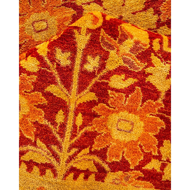 Textile Eclectic, One-of-a-Kind Hand-Knotted Area Rug - Red, 9' 2" x 11' 10" For Sale - Image 7 of 8