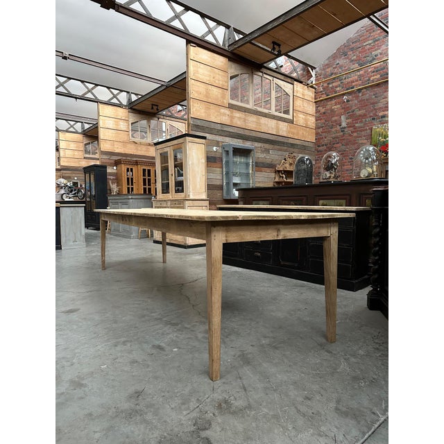 1940s Large Mid-20th Century Tavern Table For Sale - Image 5 of 9