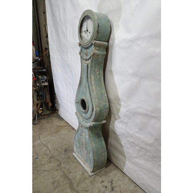 Folk Art Mora Clock Swedish 100% Original Paint Fryksdhal Model For Sale - Image 3 of 8