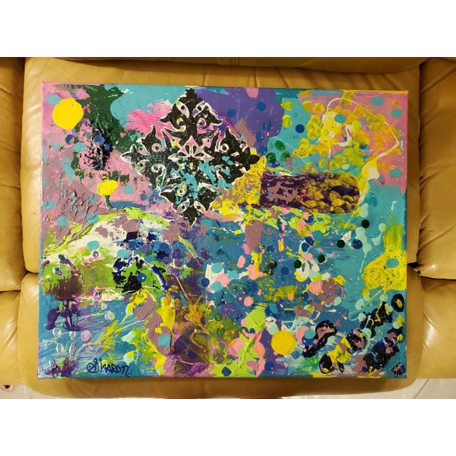 Majesty Abstract Acrylic on Canvas by Sharon For Sale In Nashville - Image 6 of 6