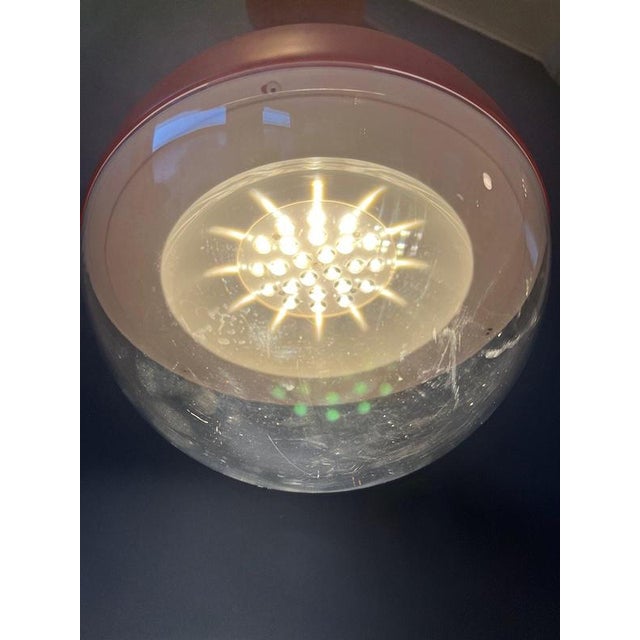 Mid-Century Space Age Orange Väster Pendant Light from Ikea For Sale - Image 5 of 11