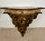 Brown Pair of Italian Polychromed Wall Pedestals With Marble Tops, Mid-20th Century For Sale - Image 8 of 14