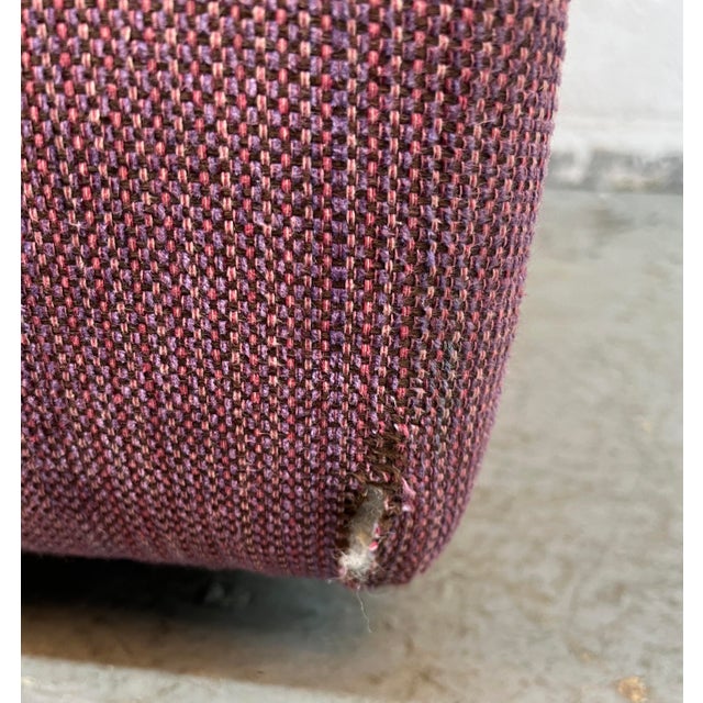 Vintage Upholstered Mid-Century Modern Sculptural Loveseat For Sale - Image 13 of 15