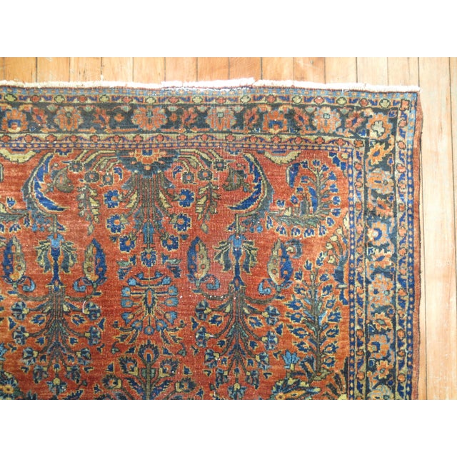Early 20th Century Early 20th Century Persian Sarouk Rug For Sale - Image 5 of 18