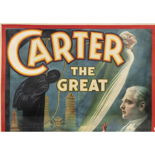 American 1920s Original Carter the Great Poster For Sale - Image 3 of 6