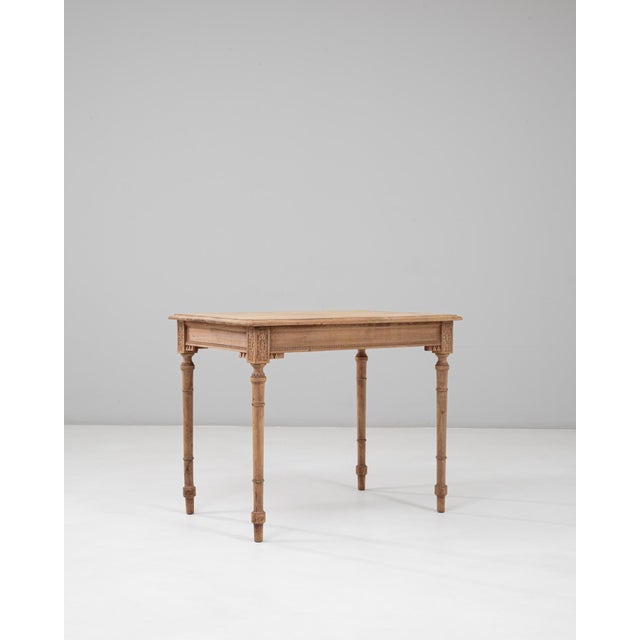 French 19th Century French Louis XVI Wooden Writing Table with Fluted Legs For Sale - Image 3 of 18