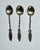 Antique (1920's) Set of Three Demitasse Spoons made of Sterling Silver. Twisted Handle. The Measurements: 3.5"W x .5"D x...