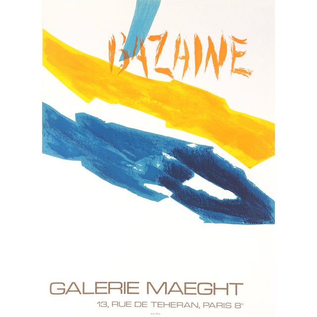 Jean-René Bazaine, Composition Jaune et Bleue, Lithograph For Sale