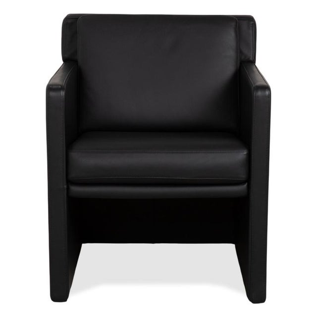 Black Ego Armchair in Black Leather from Rolf Benz For Sale - Image 8 of 12