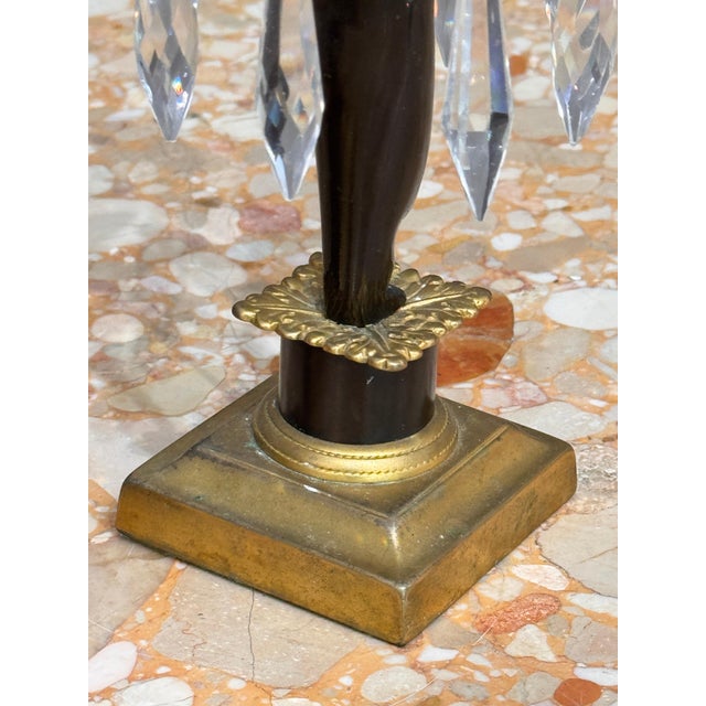 Pair of Figural Ormolu and Patinated Bronze Girandoles For Sale - Image 12 of 12