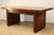 A solid oak desk with a modernist look, designed in the 1940s in the Art Deco style, boasting a characteristic geometric...