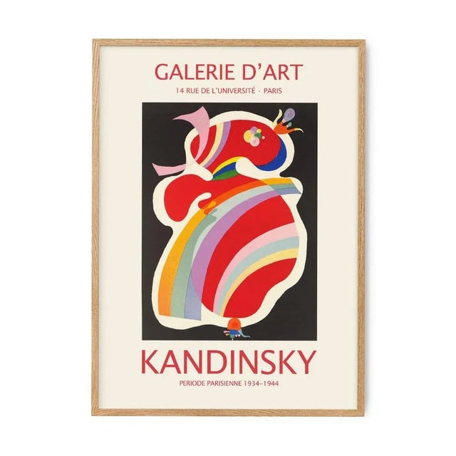 ORIGINAL EXHIBITION POSTER 1969 Wassily Kandinsky * Titled 'Periode Parisienne, 1934-1944' * For his exhibition in Galerie...