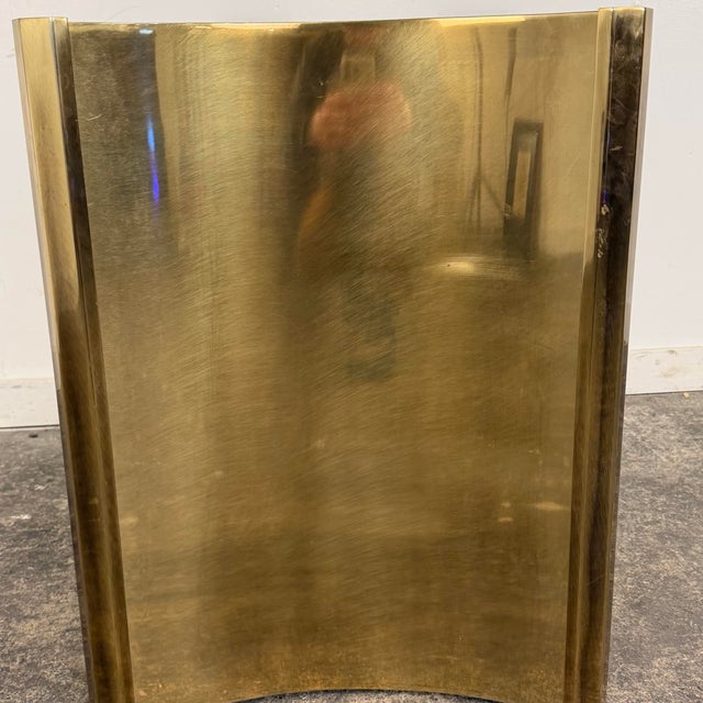 Round Glass Top Mastercraft Trilobi Dining Table, Brass, 1970's For Sale - Image 12 of 12